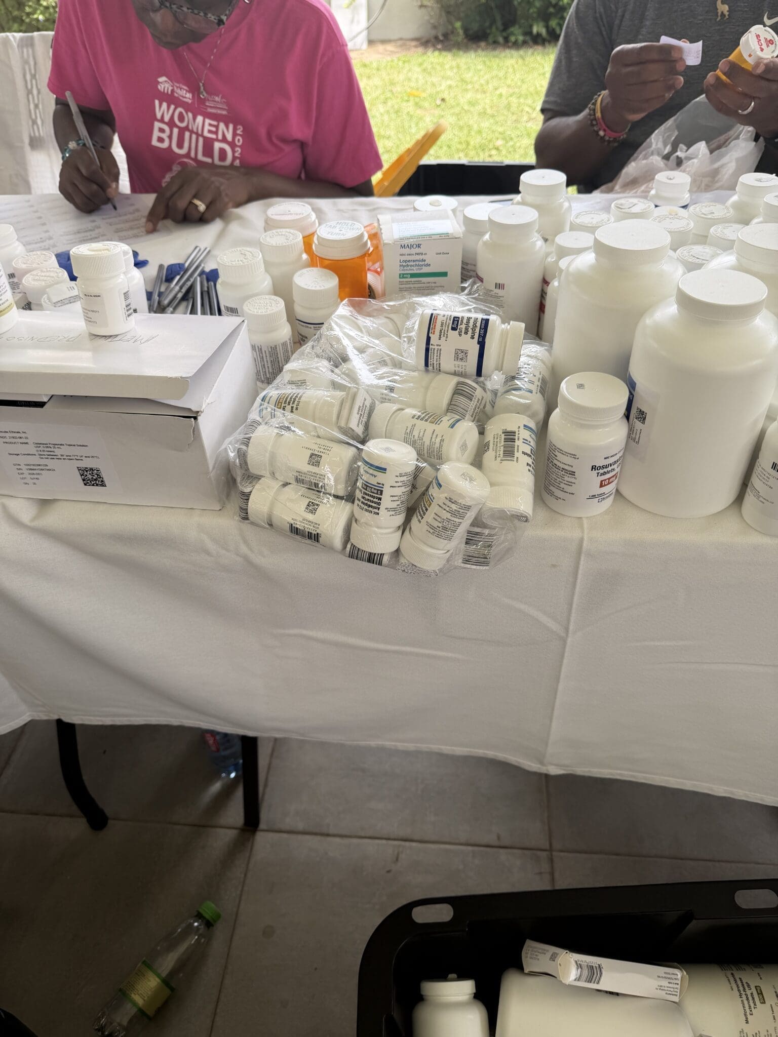 Medicines packed for the medical mission to Ghana