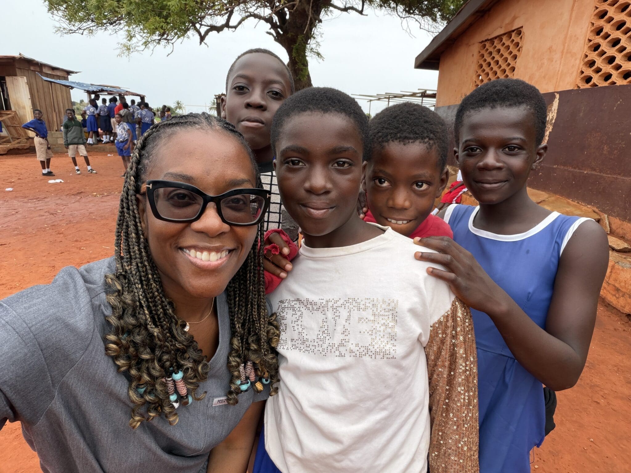 Shontae Buffington in Accra Ghana on a medical mission
