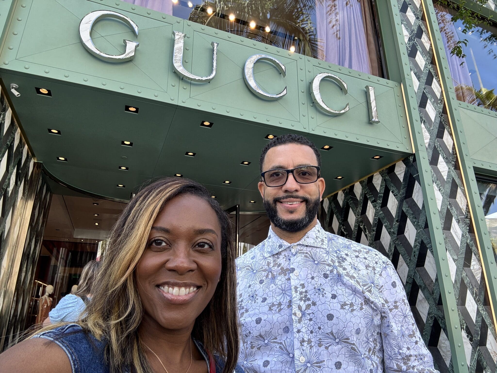 Shontae and Eric at Gucci in Los Angeles