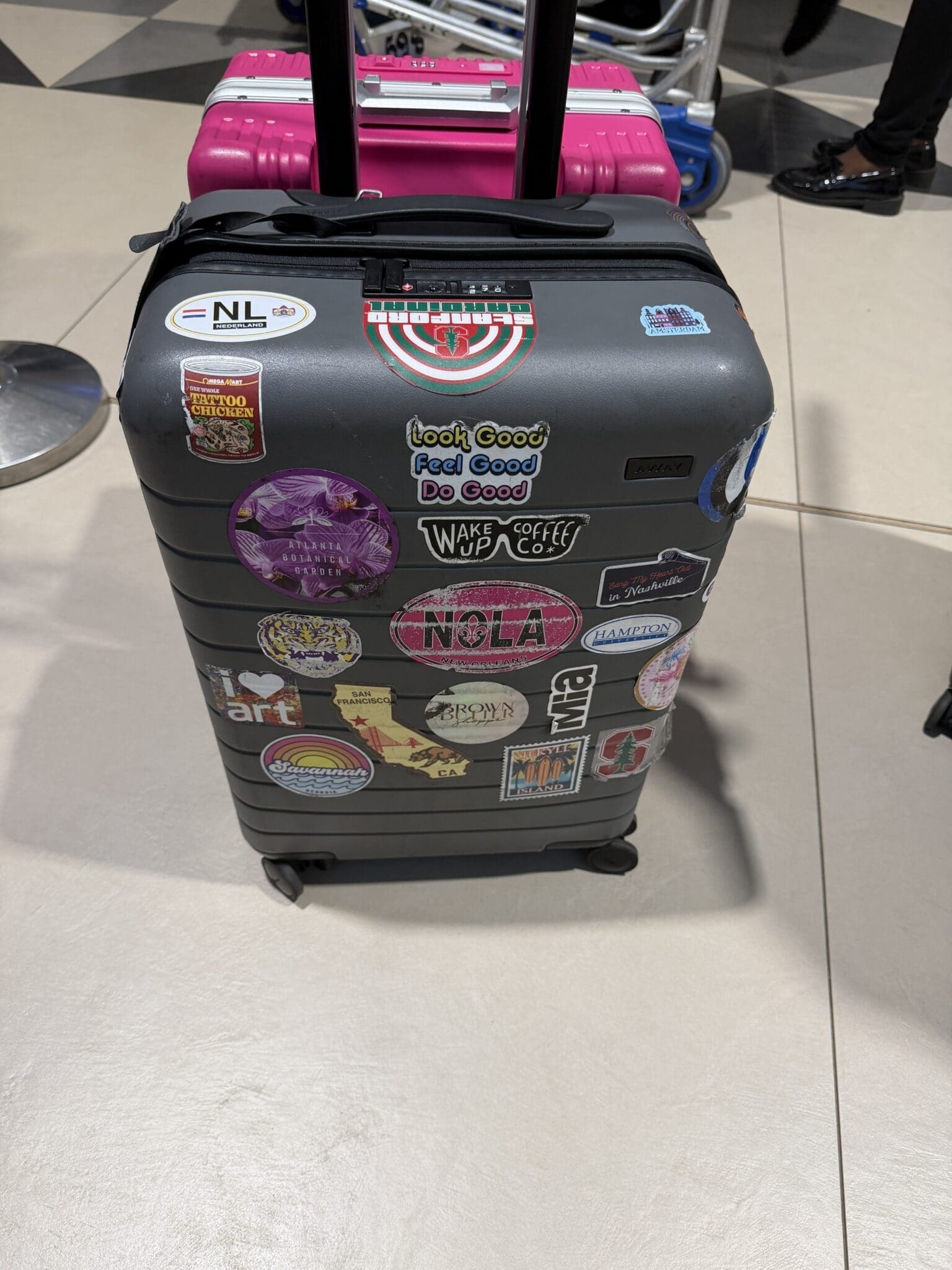 Away Carry-On and Nobl Carry-On side by side comparison