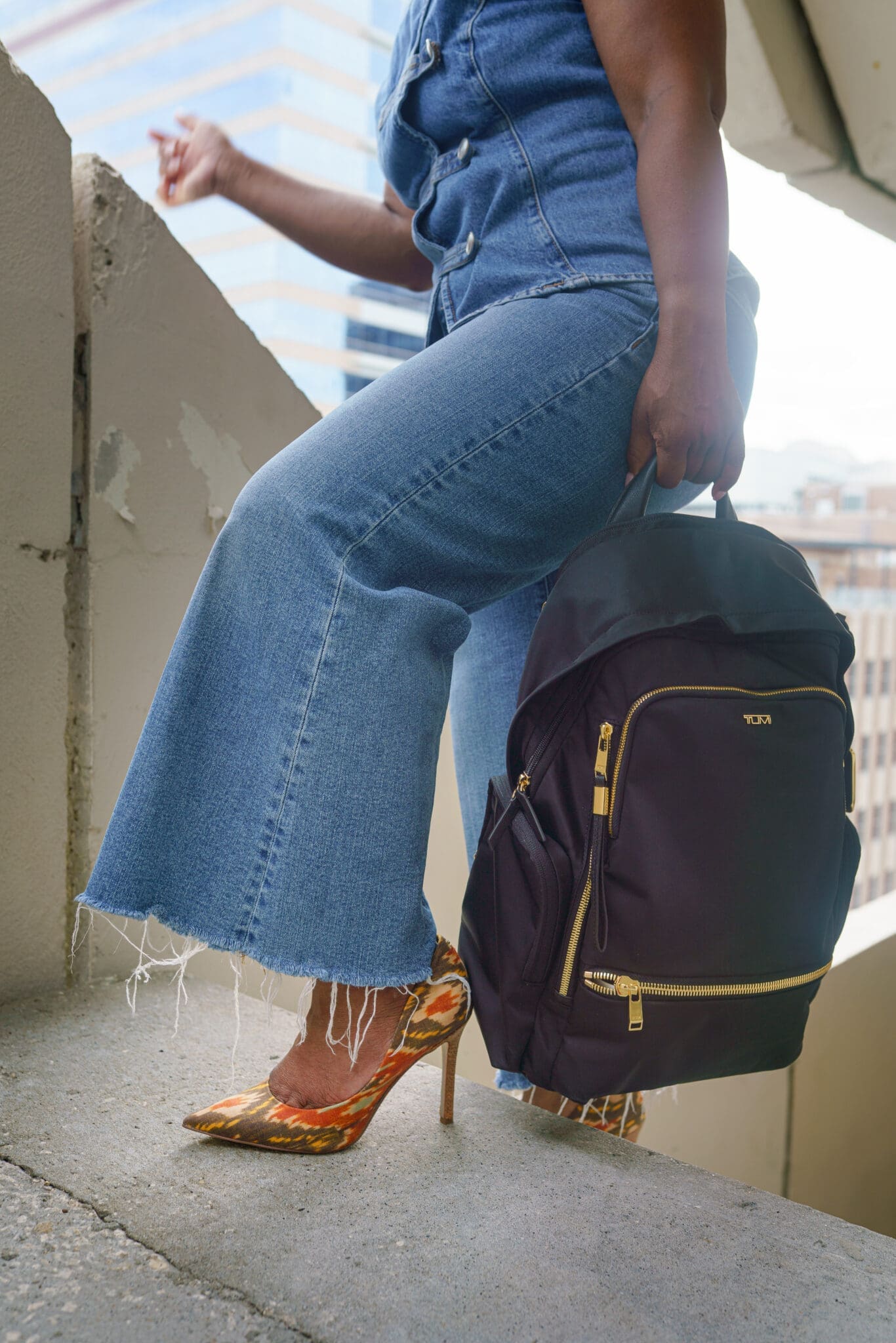 Tumi Celina backpack detailing