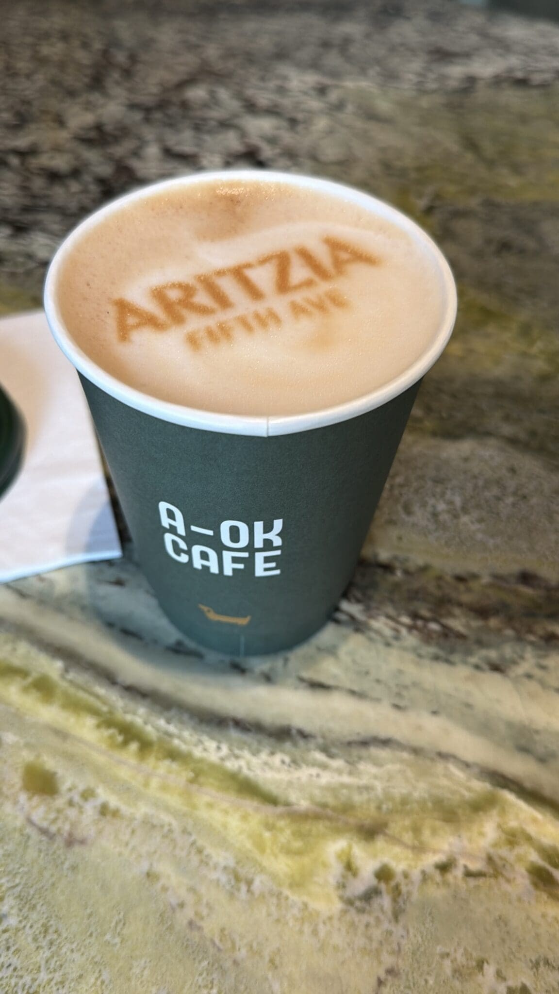 The Aritzia Cafe interior