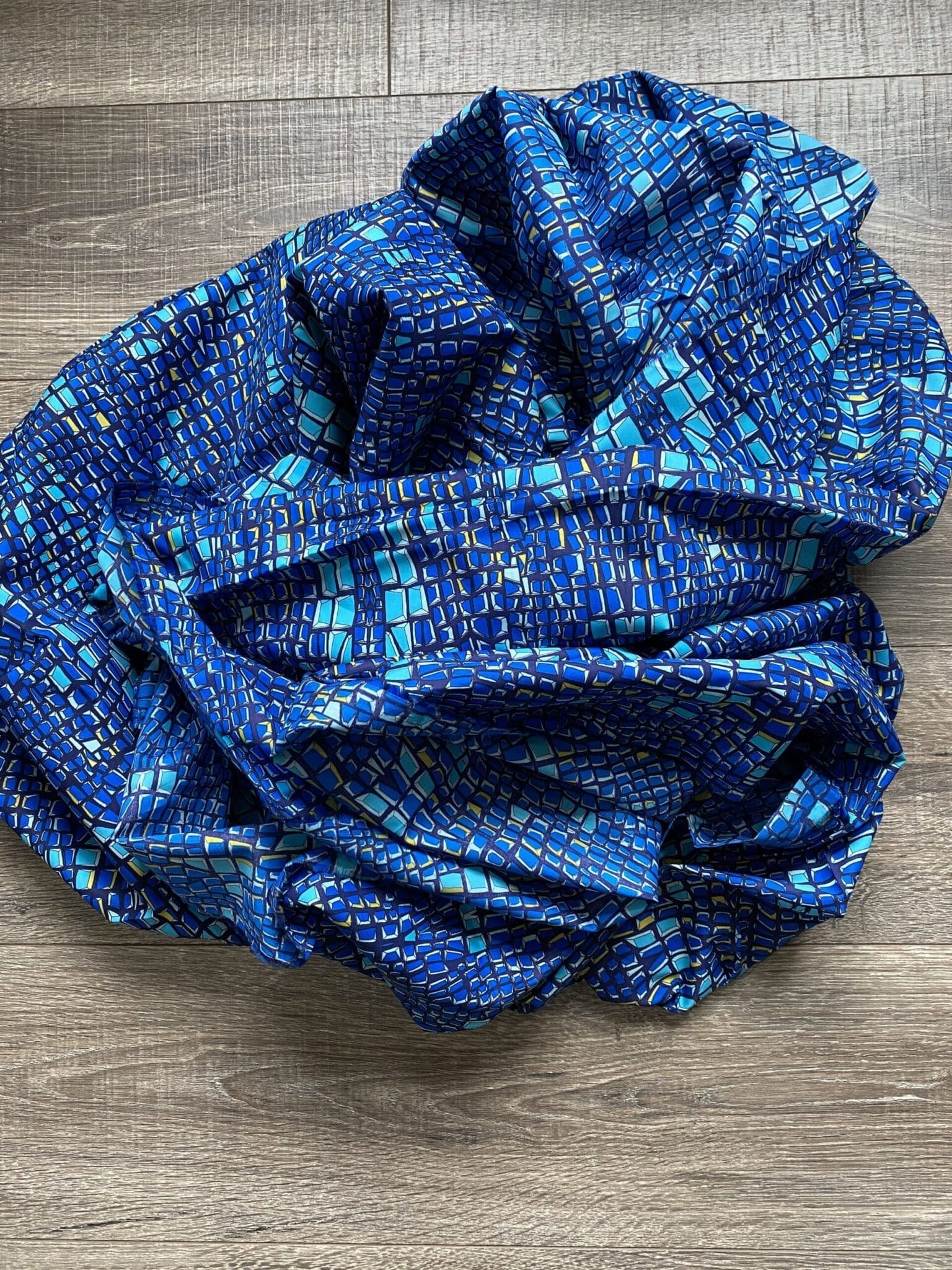 Storrs London blue fabric Egyptian cotton